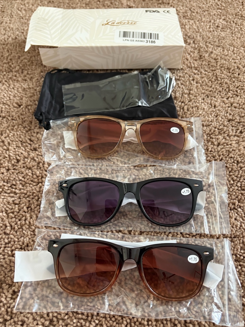 Reading Sunglasses 3-Pack 1.75